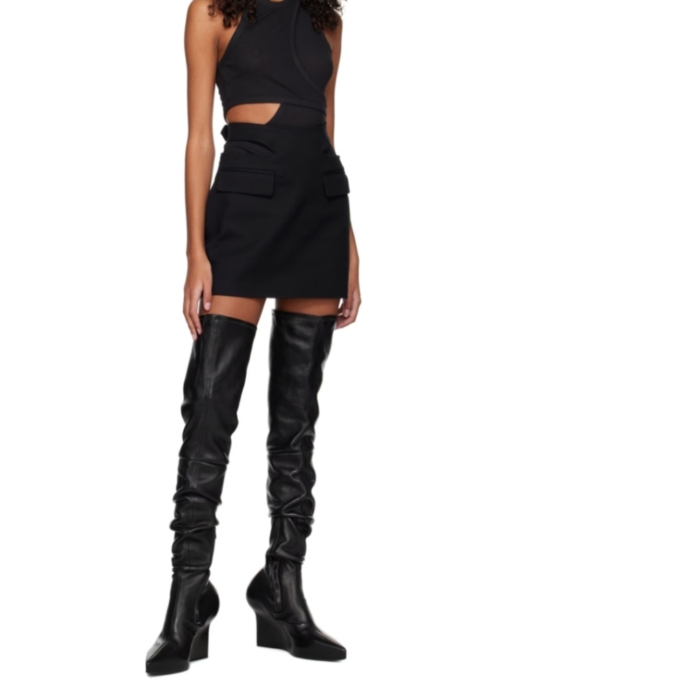 Dion Lee Y front buckle mini skirt - XS